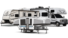 used motorhomes, travel trailers, and pop-up campers
